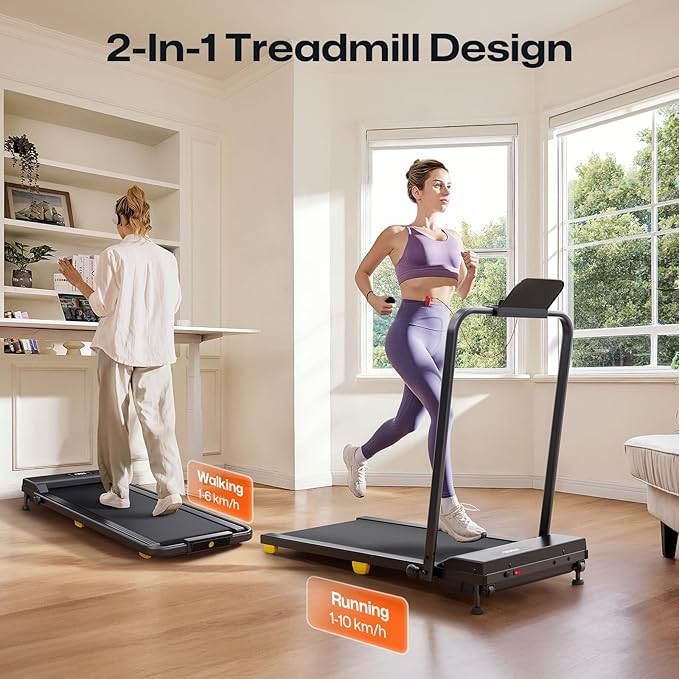 UREVO Treadmills for Home Foldable 1-10 km/h