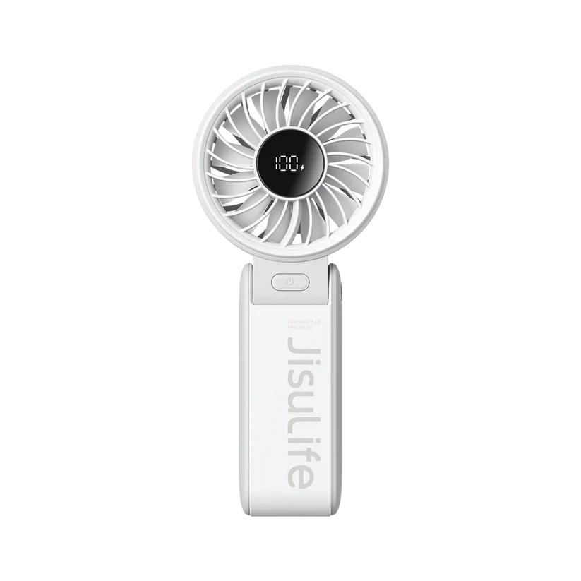JISULIFE Handheld Fan Life7 – Ultimate Flexibility: Wide & Strong Airflow